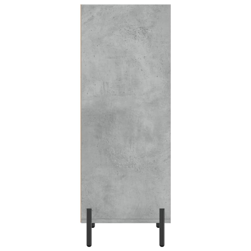 Credenza Grigio Cemento 34,5x32,5x90 cm in Legno Multistrato