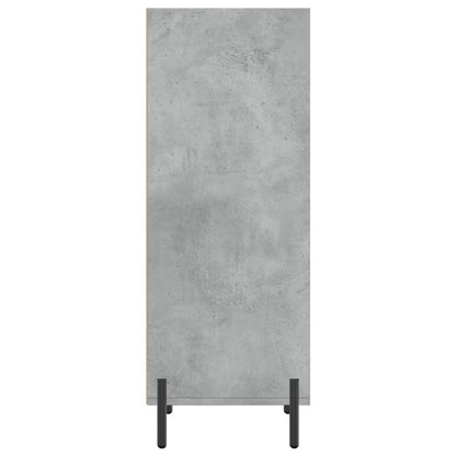 Credenza Grigio Cemento 34,5x32,5x90 cm in Legno Multistrato