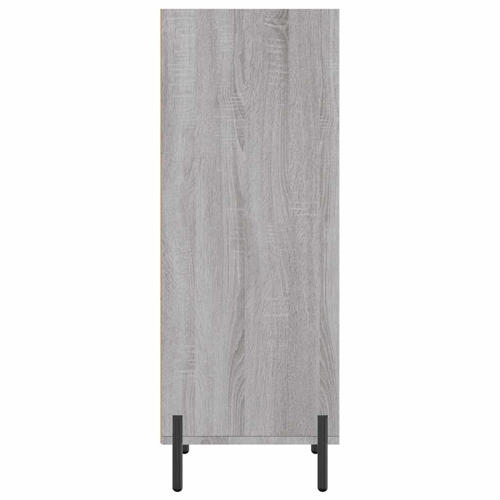 Credenza Grigio Sonoma 34,5x32,5x90 cm in Legno Multistrato