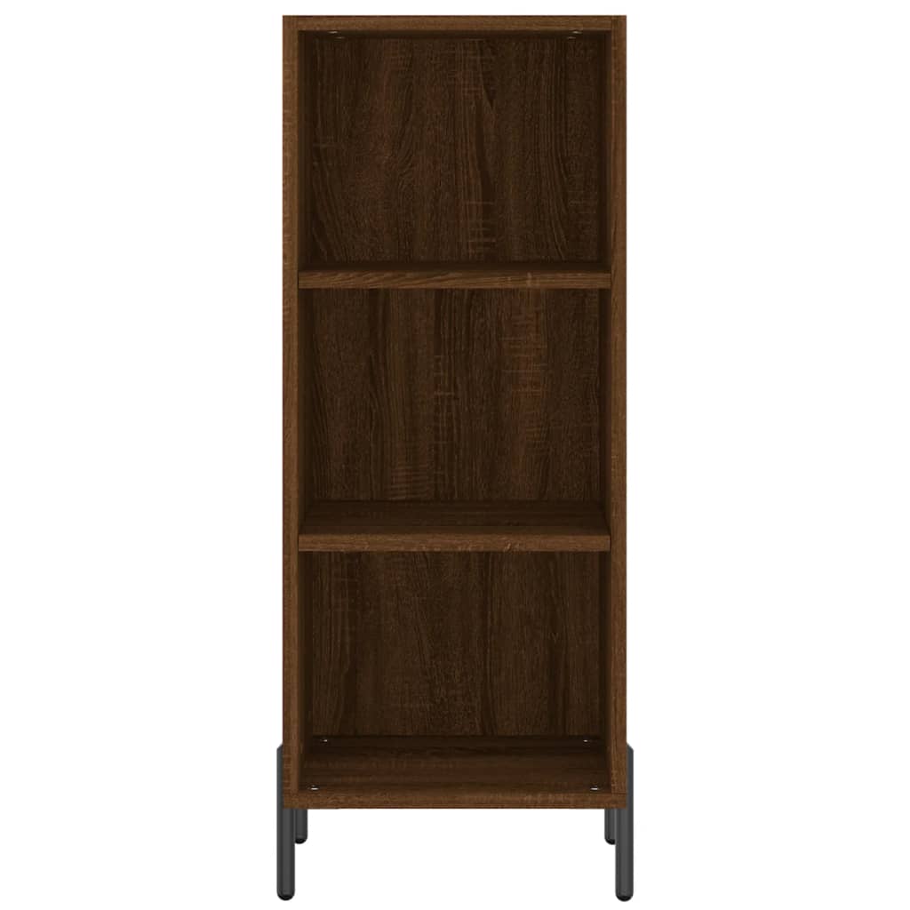 Credenza Rovere Marrone 34,5x32,5x90 cm in Legno Multistrato