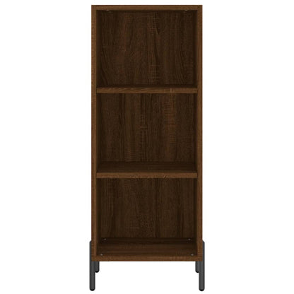 Credenza Rovere Marrone 34,5x32,5x90 cm in Legno Multistrato