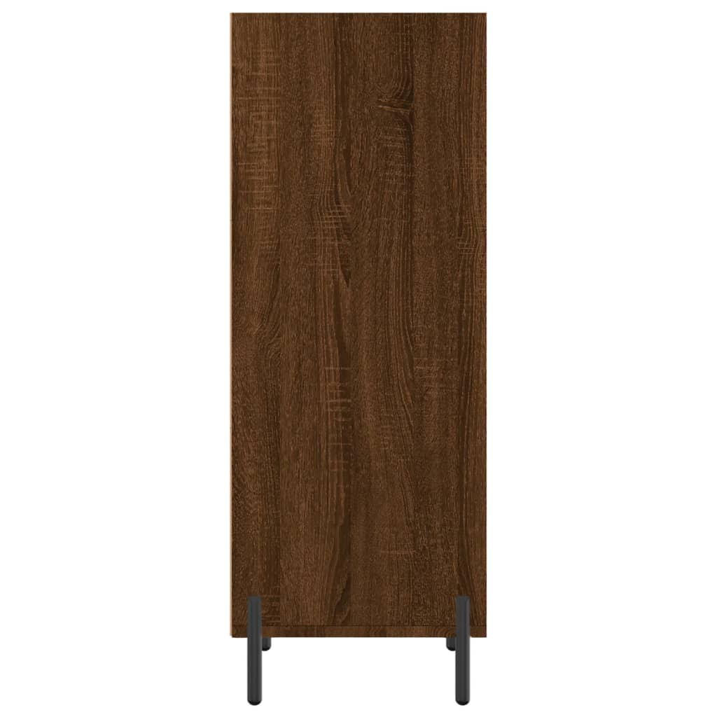Credenza Rovere Marrone 34,5x32,5x90 cm in Legno Multistrato