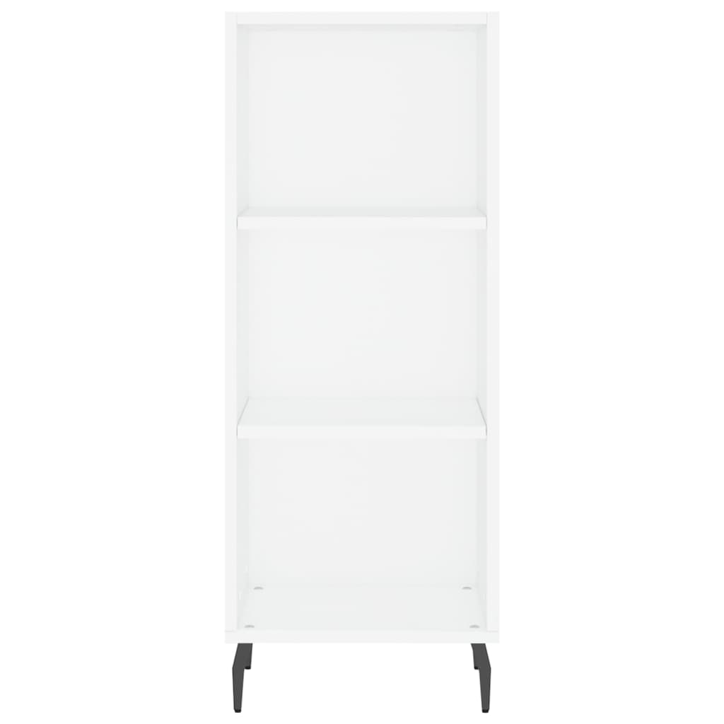 Credenza Bianca 34,5x32,5x90 cm in Legno Multistrato