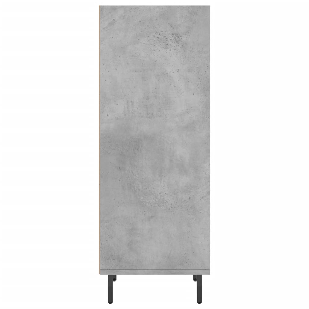 Credenza Grigio Cemento 34,5x32,5x90 cm in Legno Multistrato