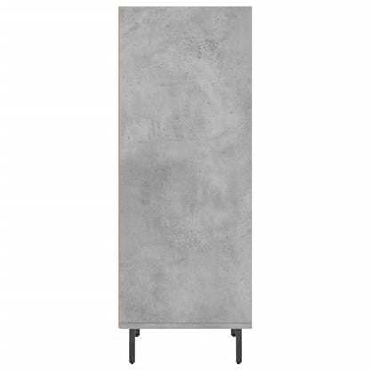 Credenza Grigio Cemento 34,5x32,5x90 cm in Legno Multistrato