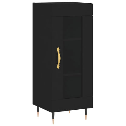 Credenza Nero 34,5x34x90 cm in Legno Multistrato