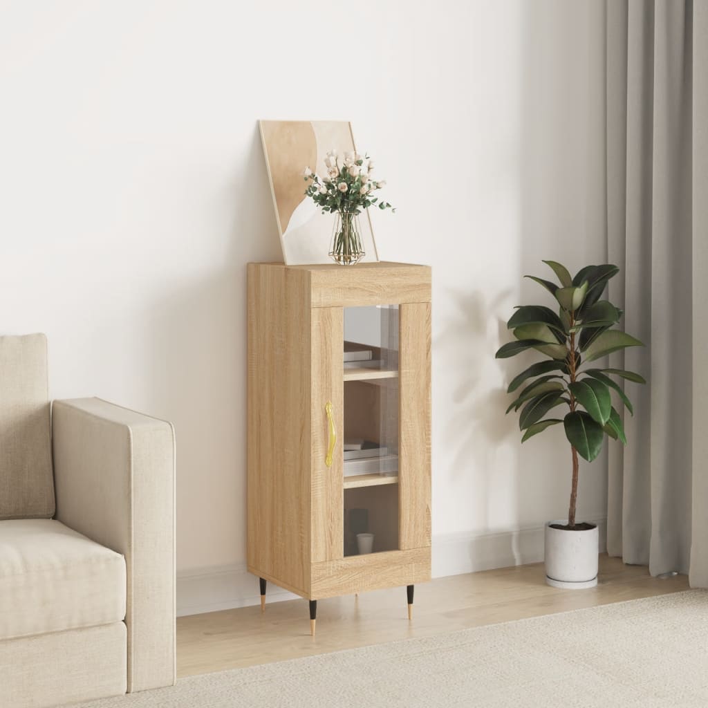 Credenza Rovere Sonoma 34,5x34x90 cm in Legno Multistrato
