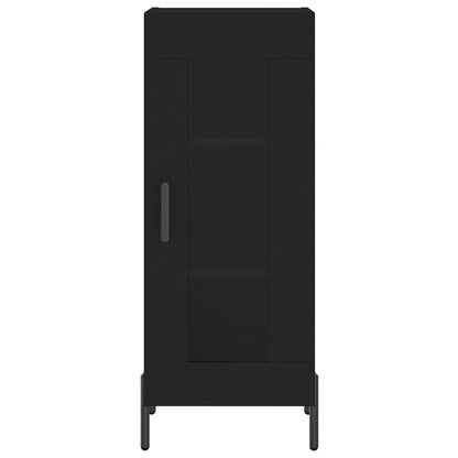 Credenza Nero 34,5x34x90 cm in Legno Multistrato