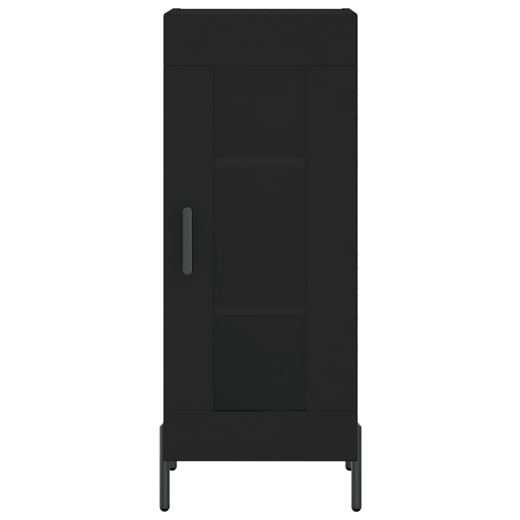 Credenza Nero 34,5x34x90 cm in Legno Multistrato