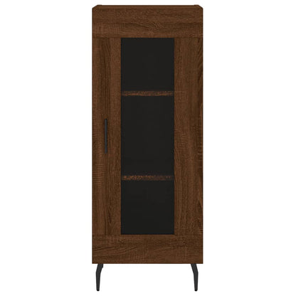 Credenza Rovere Marrone 34,5x34x90 cm in Legno Multistrato