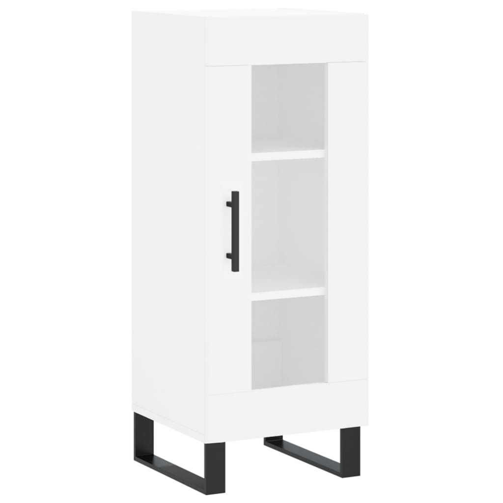 Credenza Bianca 34,5x34x90 cm in Legno Multistrato