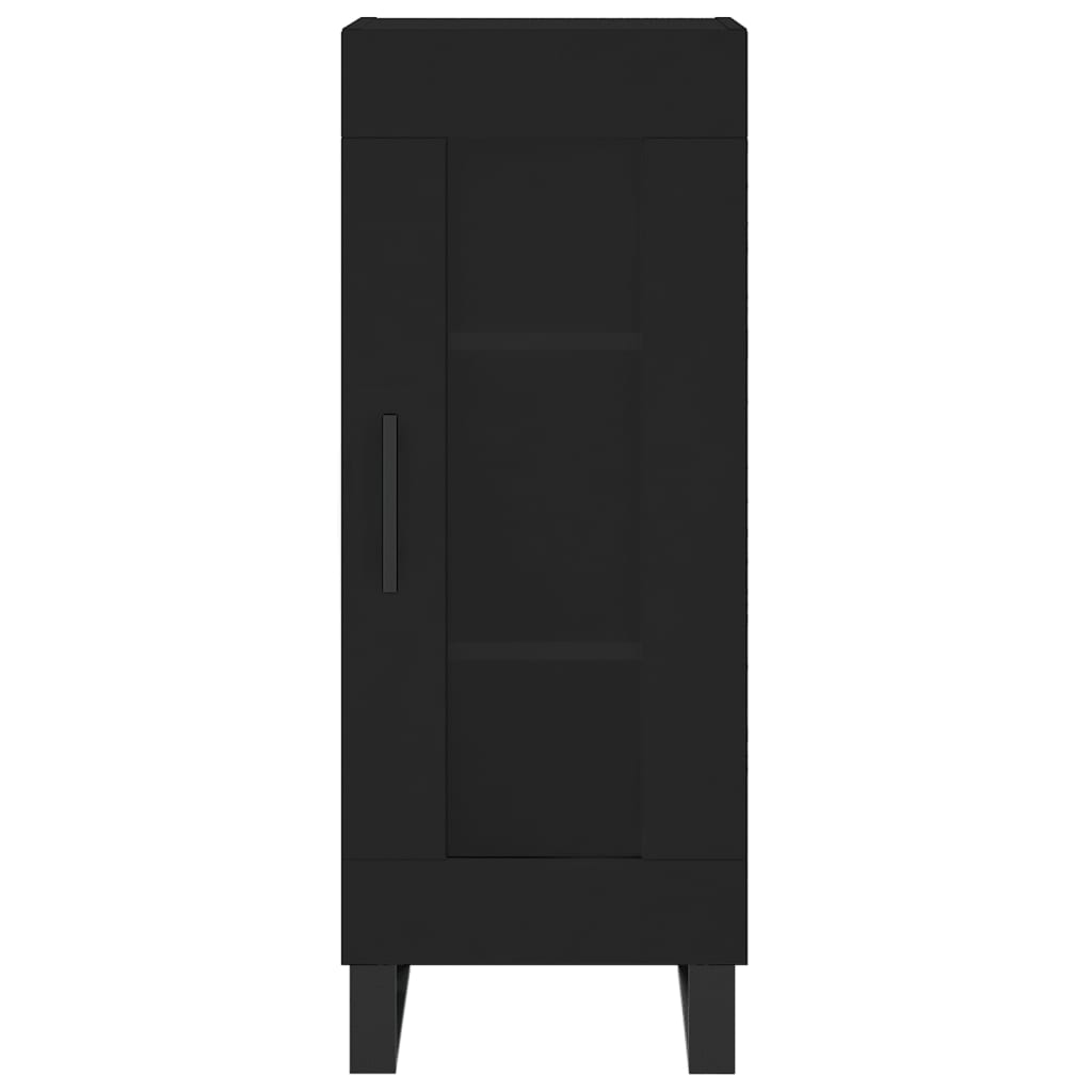 Credenza Nero 34,5x34x90 cm in Legno Multistrato