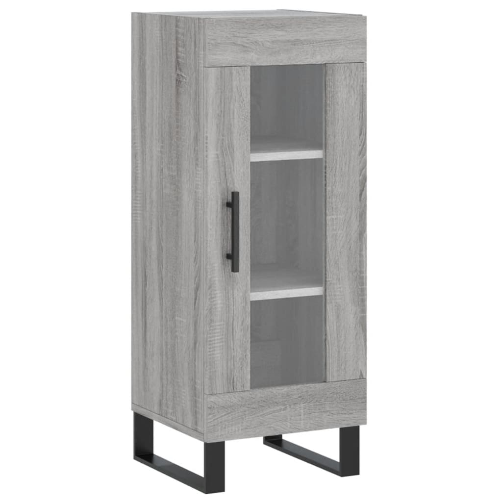Credenza Grigio Sonoma 34,5x34x90 cm in Legno Multistrato