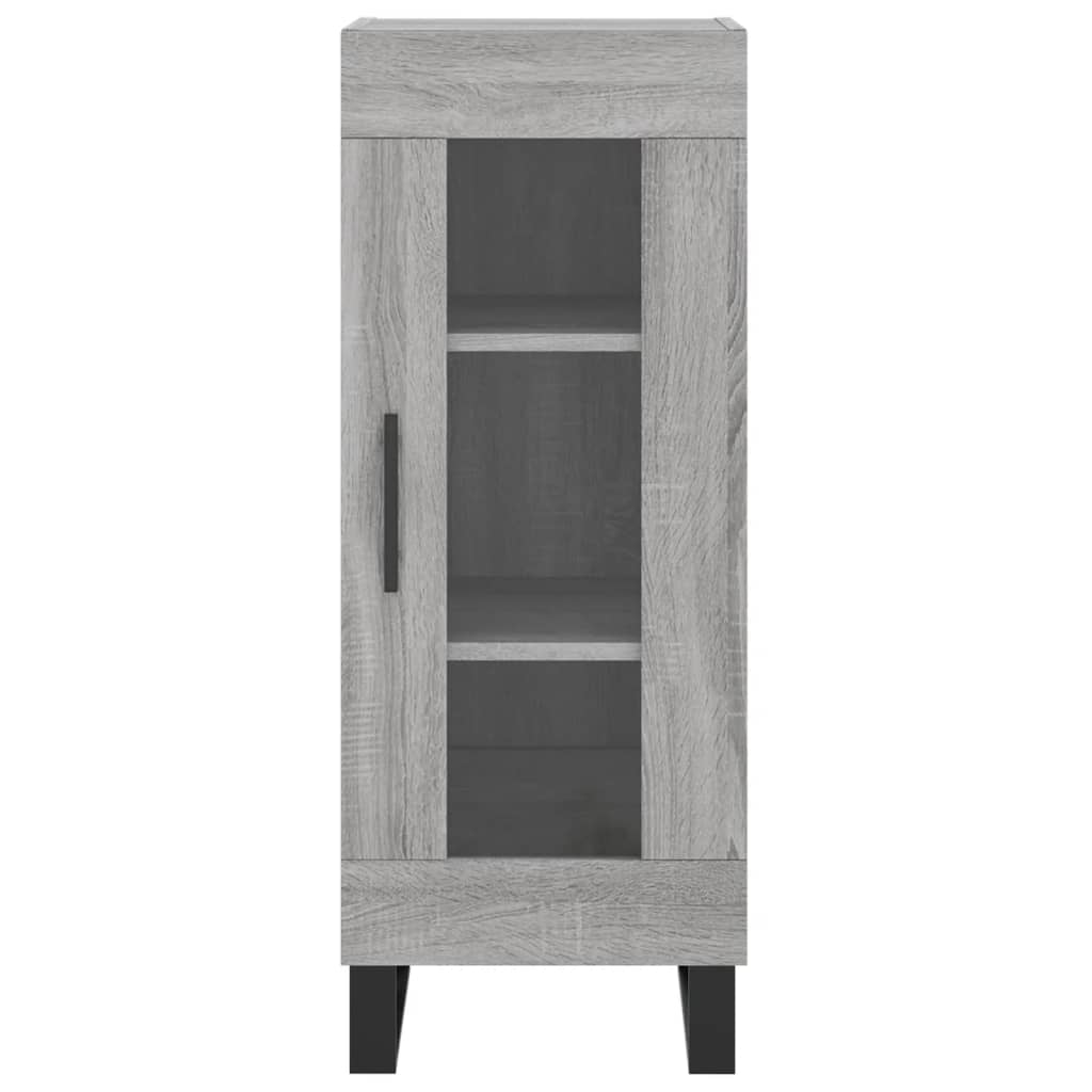 Credenza Grigio Sonoma 34,5x34x90 cm in Legno Multistrato