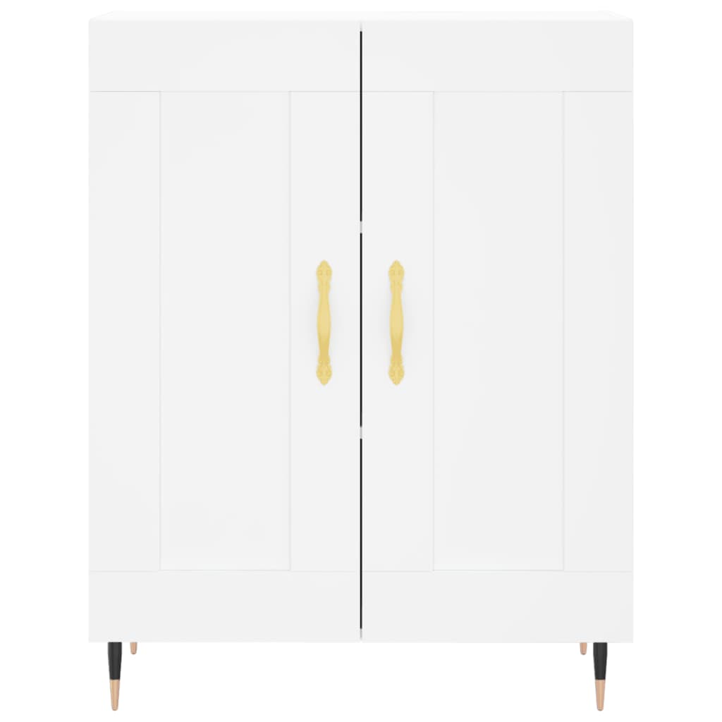 Credenza Bianca 69,5x34x90 cm in Legno Multistrato