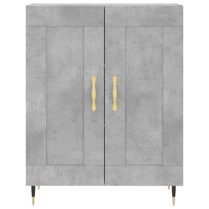 Credenza Grigio Cemento 69,5x34x90 cm in Legno Multistrato