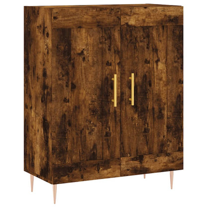 Credenza Rovere Fumo 69,5x34x90 cm in Legno Multistrato