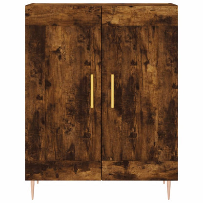 Credenza Rovere Fumo 69,5x34x90 cm in Legno Multistrato
