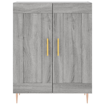 Credenza Grigio Sonoma 69,5x34x90 cm in Legno Multistrato