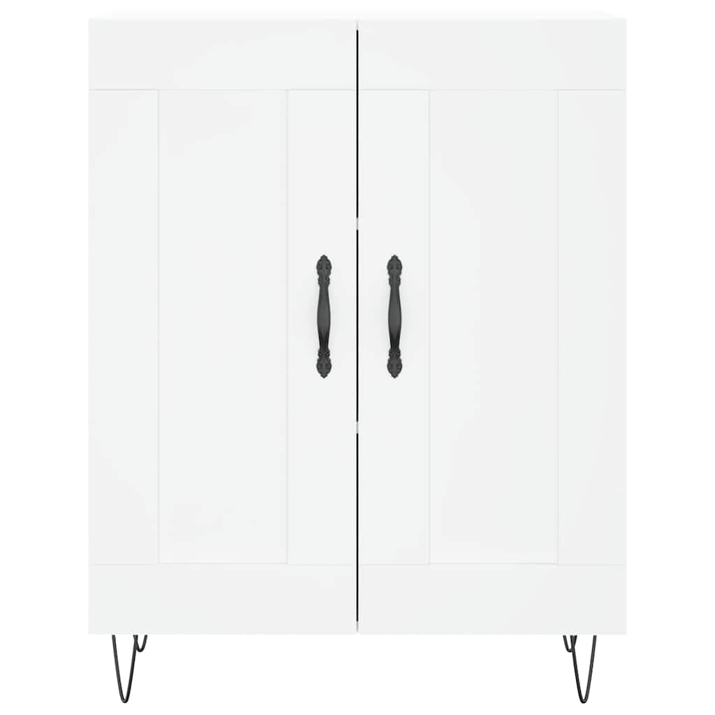 Credenza Bianca 69,5x34x90 cm in Legno Multistrato