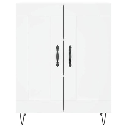 Credenza Bianca 69,5x34x90 cm in Legno Multistrato