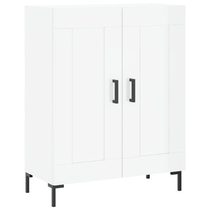 Credenza 69,5x34x90 cm in Legno Multistrato Bianco Lucido