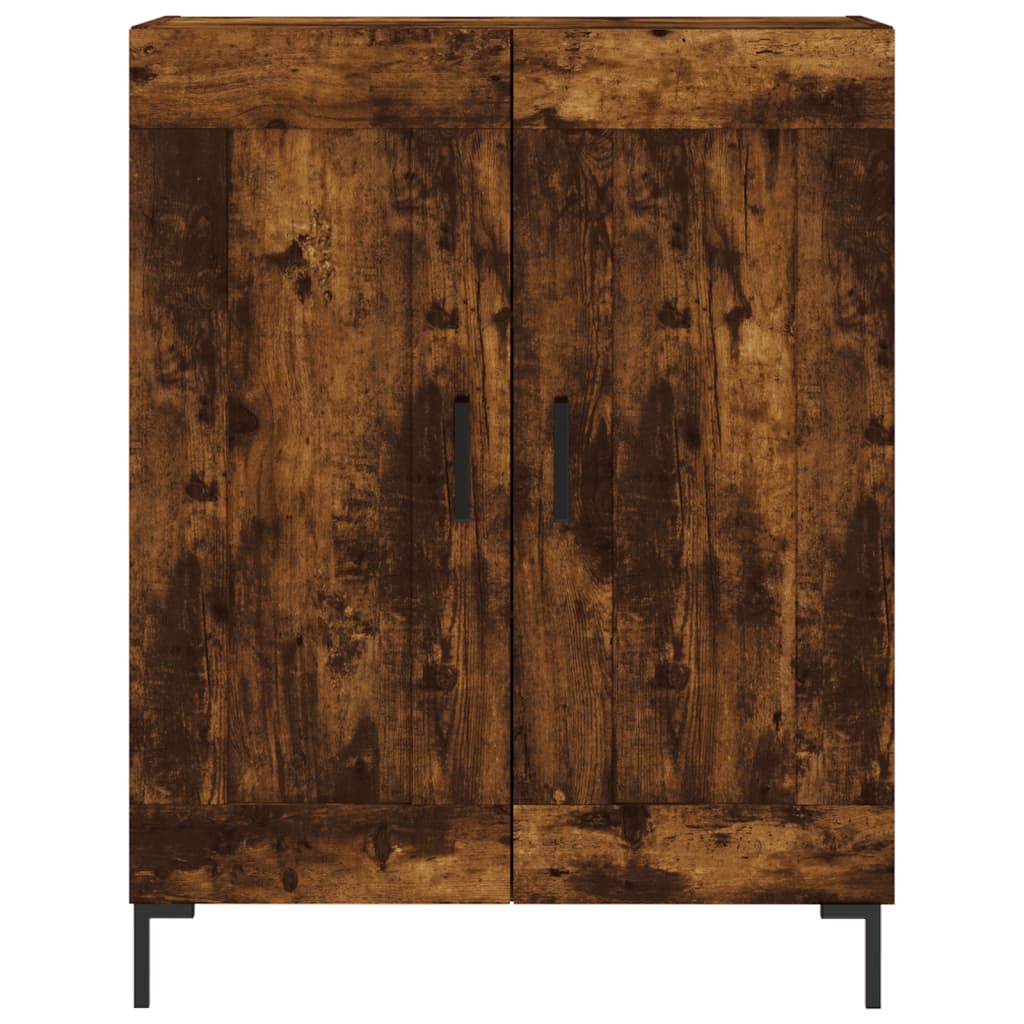 Credenza Rovere Fumo 69,5x34x90 cm in Legno Multistrato