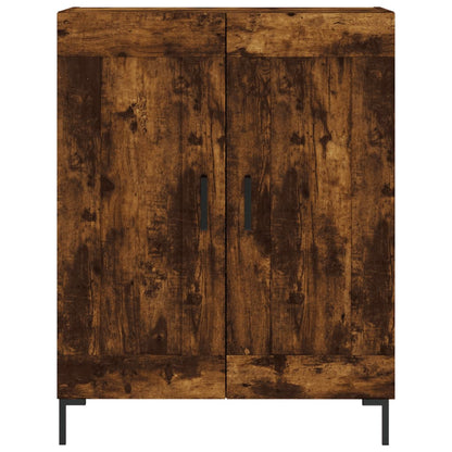 Credenza Rovere Fumo 69,5x34x90 cm in Legno Multistrato