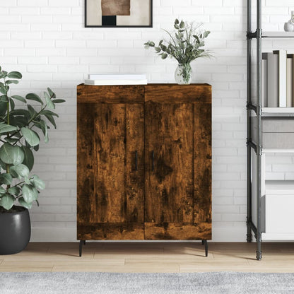 Credenza Rovere Fumo 69,5x34x90 cm in Legno Multistrato