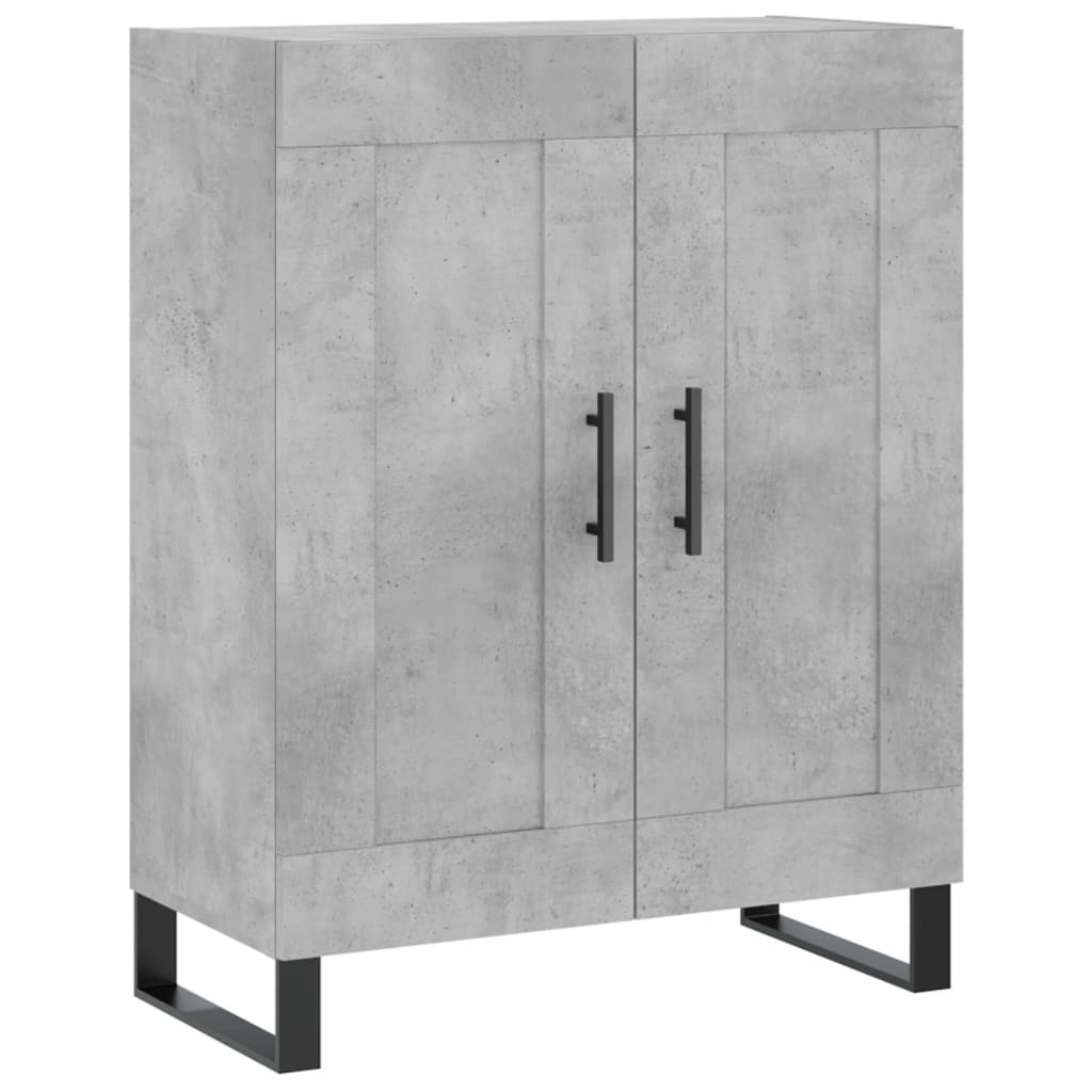 Credenza Grigio Cemento 69,5x34x90 cm in Legno Multistrato