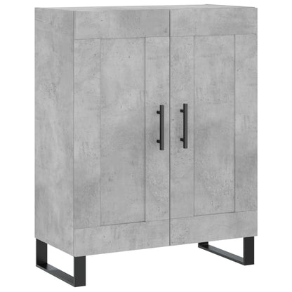 Credenza Grigio Cemento 69,5x34x90 cm in Legno Multistrato