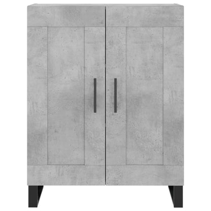 Credenza Grigio Cemento 69,5x34x90 cm in Legno Multistrato
