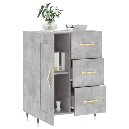 Credenza Grigio Cemento 69,5x34x90 cm in Legno Multistrato