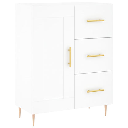 Credenza Bianca 69,5x34x90 cm in Legno Multistrato