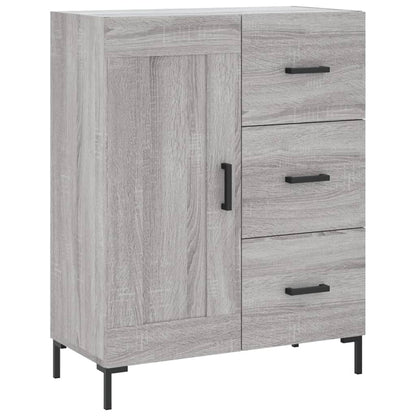 Credenza Grigio Sonoma 69,5x34x90 cm in Legno Multistrato