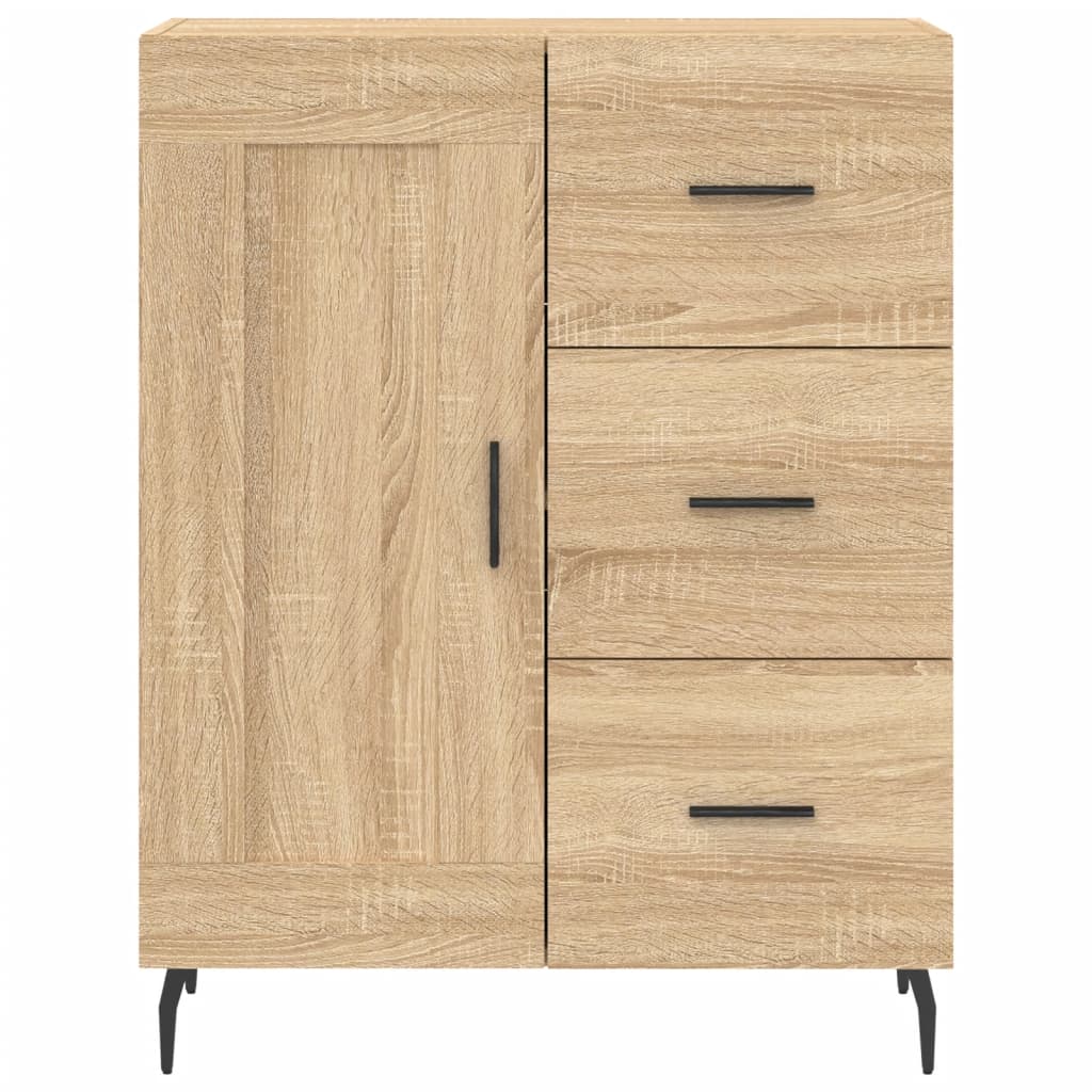 Credenza Rovere Sonoma 69,5x34x90 cm in Legno Multistrato