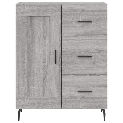 Credenza Grigio Sonoma 69,5x34x90 cm in Legno Multistrato