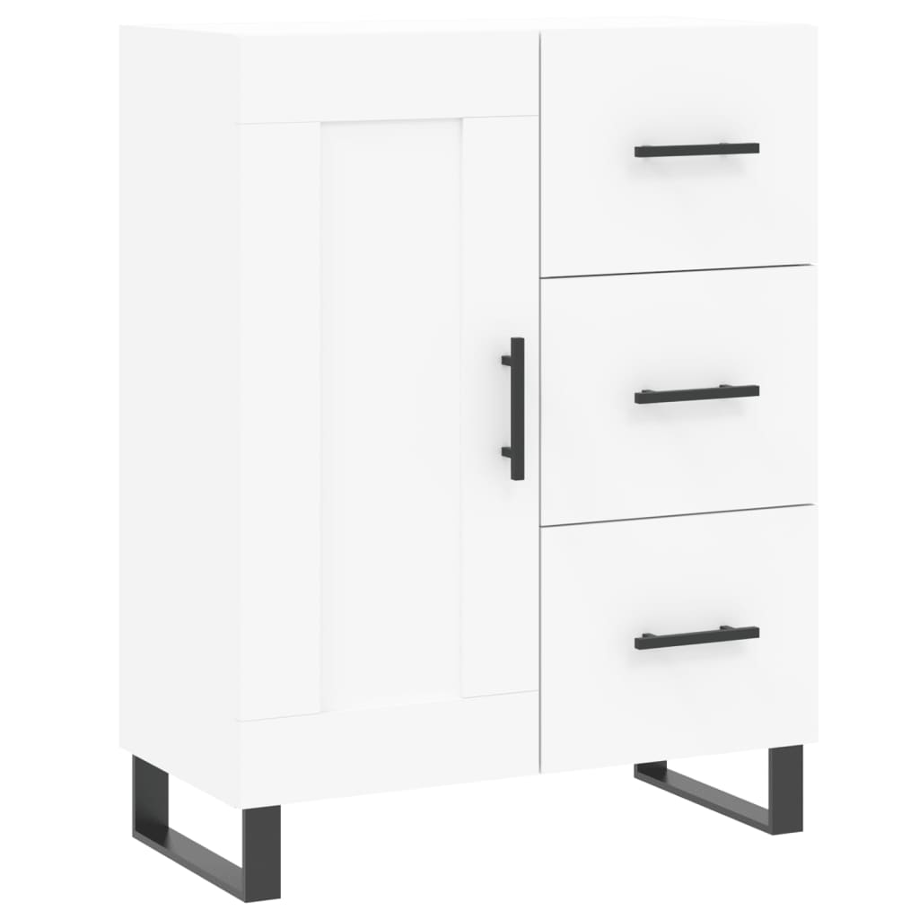 Credenza Bianca 69,5x34x90 cm in Legno Multistrato