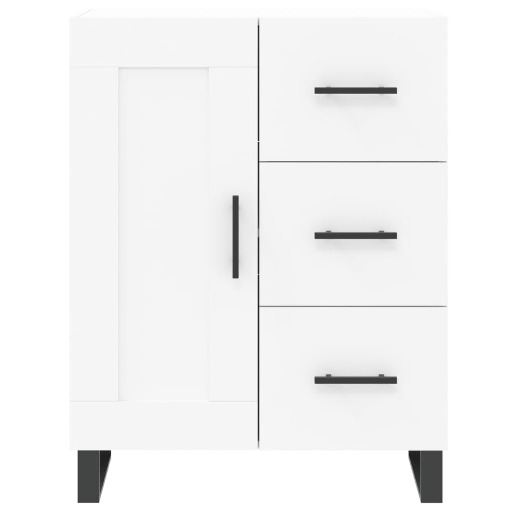 Credenza Bianca 69,5x34x90 cm in Legno Multistrato