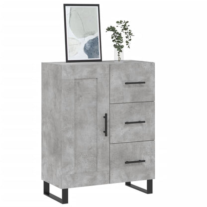 Credenza Grigio Cemento 69,5x34x90 cm in Legno Multistrato