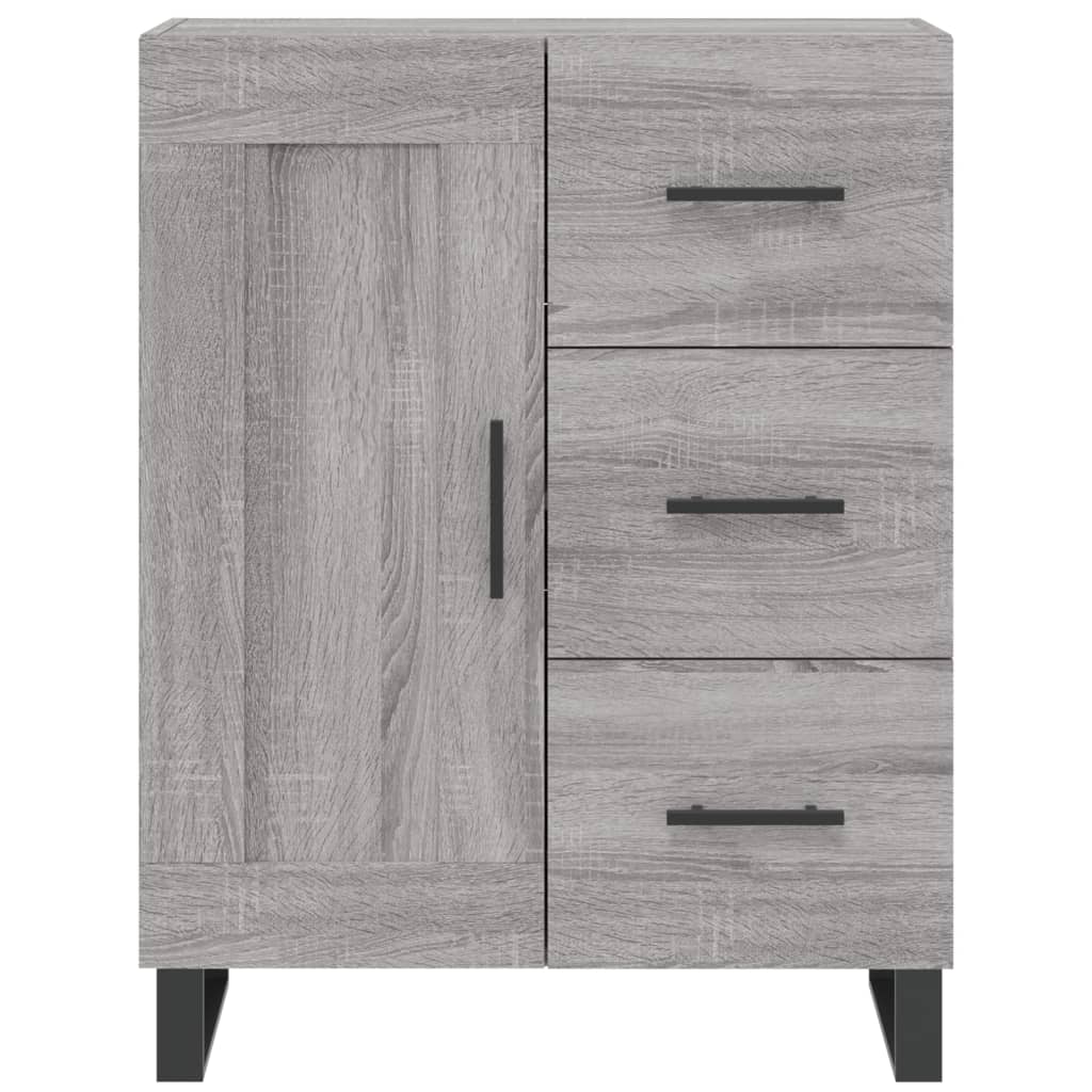 Credenza Grigio Sonoma 69,5x34x90 cm in Legno Multistrato