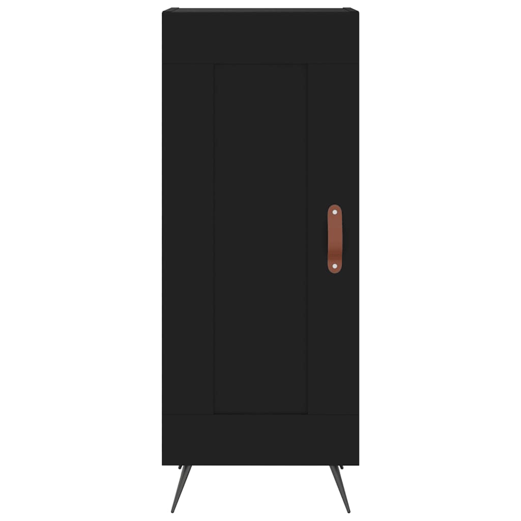 Credenza Nero 34,5x34x90 cm in Legno Multistrato
