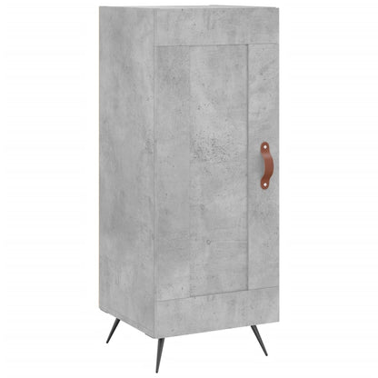 Credenza Grigio Cemento 34,5x34x90 cm in Legno Multistrato