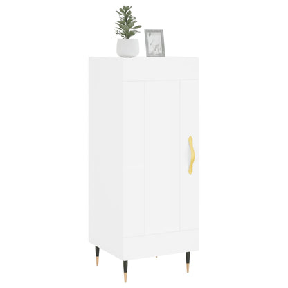 Credenza Bianca 34,5x34x90 cm in Legno Multistrato