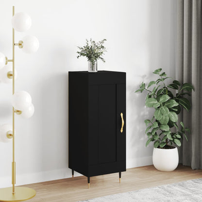 Credenza Nero 34,5x34x90 cm in Legno Multistrato