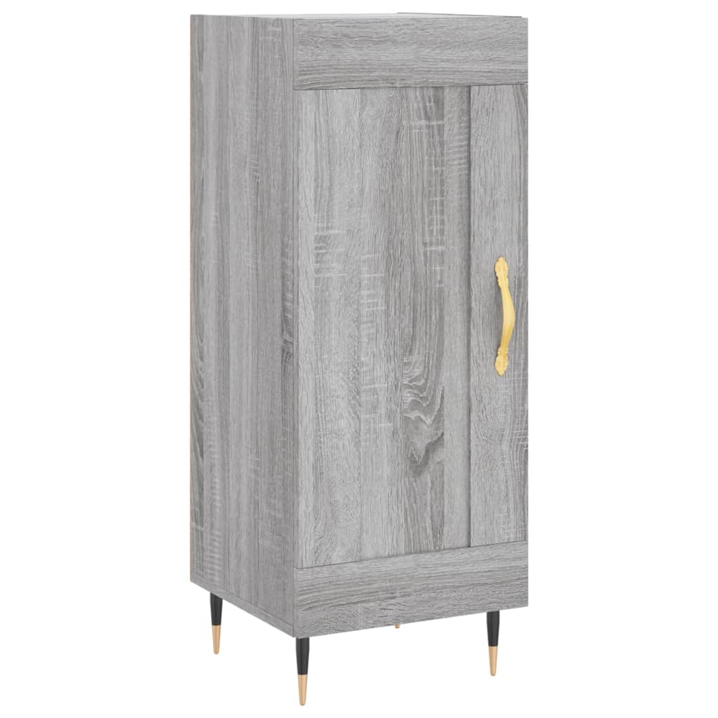 Credenza Grigio Sonoma 34,5x34x90 cm in Legno Multistrato