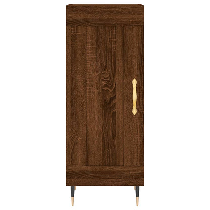 Credenza Rovere Marrone 34,5x34x90 cm in Legno Multistrato