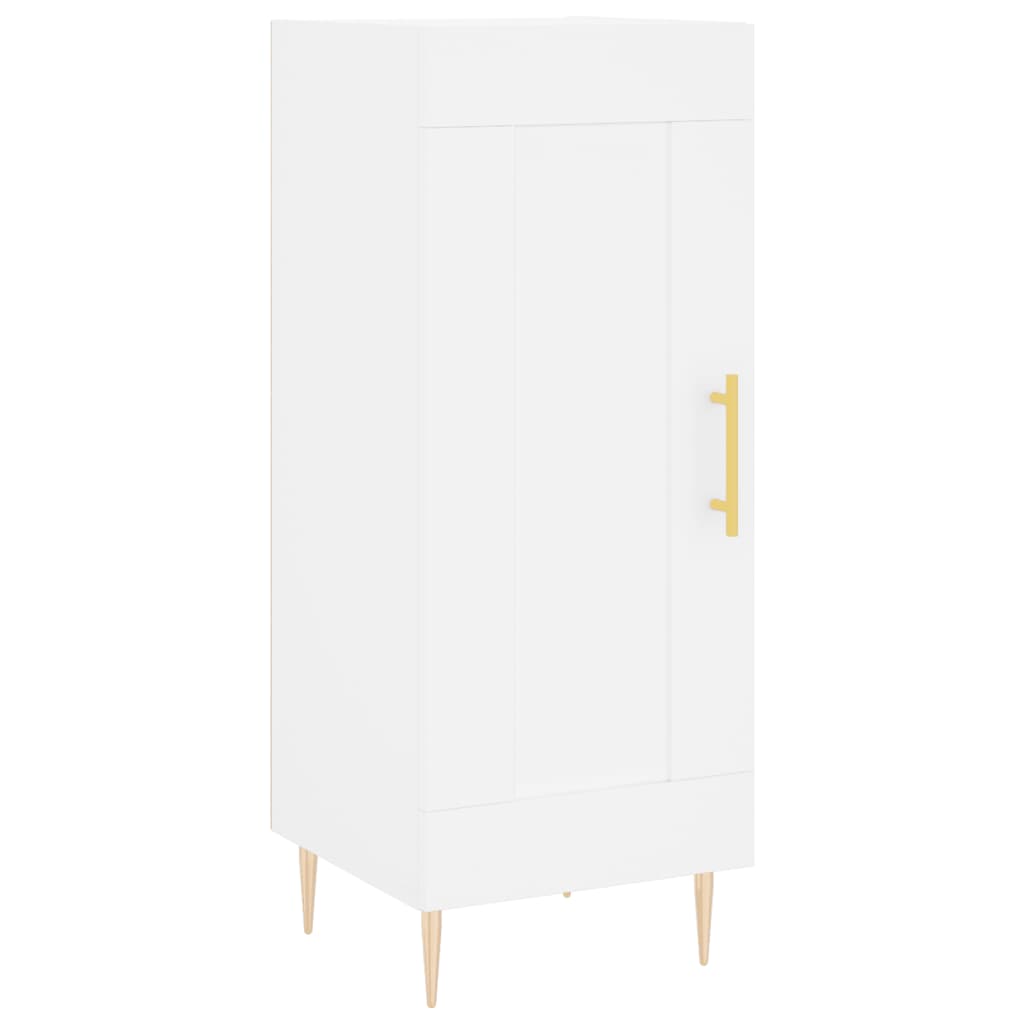 Credenza Bianca 34,5x34x90 cm in Legno Multistrato