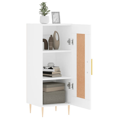 Credenza Bianca 34,5x34x90 cm in Legno Multistrato