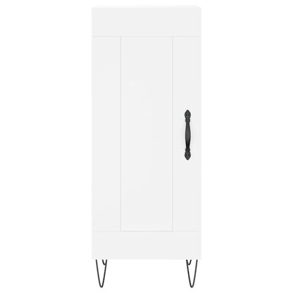 Credenza Bianca 34,5x34x90 cm in Legno Multistrato